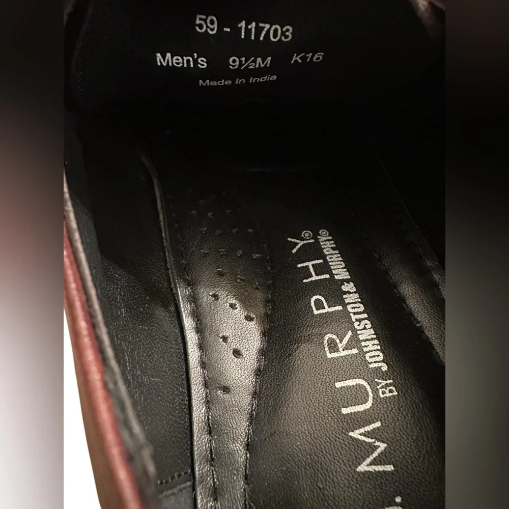 Johnston‎ Murphy Men’s Size 9.5 M Brown Dress Lace Up Shoes.B4